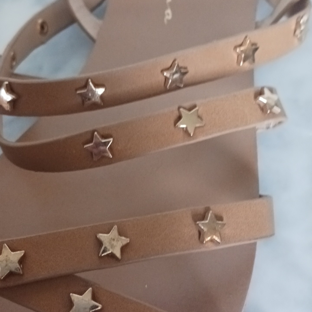 Vintage Havana Flat Strappy Star Stud Sandals,  Size 10 - Picture 7 of 10